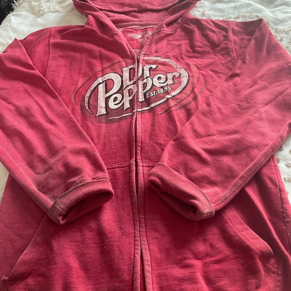 Dr Pepper Red Hoodie medium slightly worn